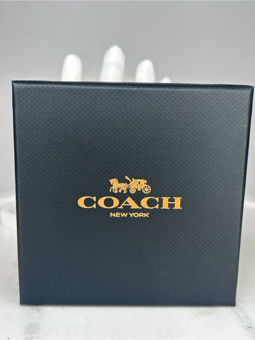 Coach Rose Gold Bow, Pearl & Crystal Stud Earring Set NWT w/ Coach Dusty - Picture 3 of 4